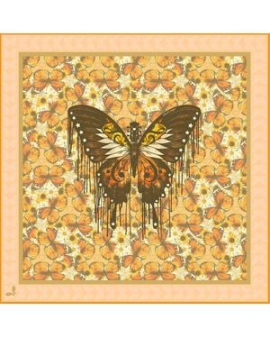 Henelle Laurel Canyon Silk Scarf - Metallic