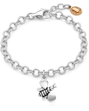 Unaloe Bee Charm Chain Bracelet - Metallic