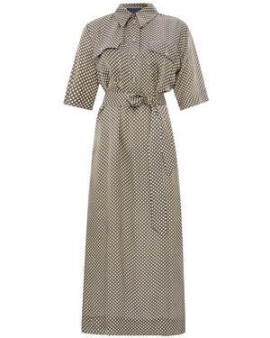 Exquise Regular Shirt Collar Sasha Dress - Natural