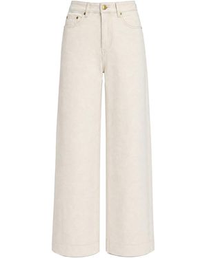 Adrift Clothing Neutrals Adrift Denim Wide Leg Jean - Natural