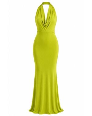 Maison De Gala Selene Lime Gown - Yellow