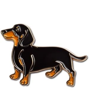 Make Heads Turn Enamel Pin Dachshund - Black