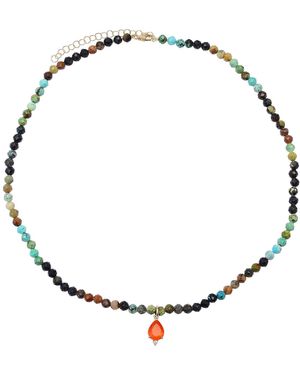 Soul Journey Jewelry Opal Necklace - Metallic