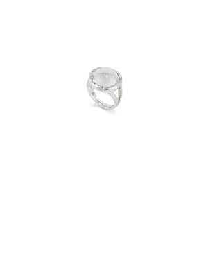Retro Chic Aeolian Whispers Ring - White