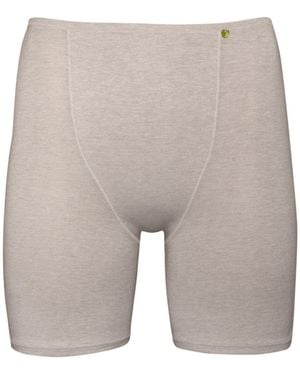 Zd - Zero Defects Neutrals Galatea Short-Leg Knickers – Comfort & Thigh Protection With Soy Fibre - Grey