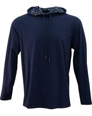 lords of harlech Horatio Hoodie - Blue