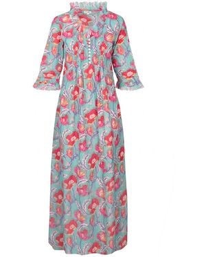 At Last Cotton Annabel Maxi Dress - Red