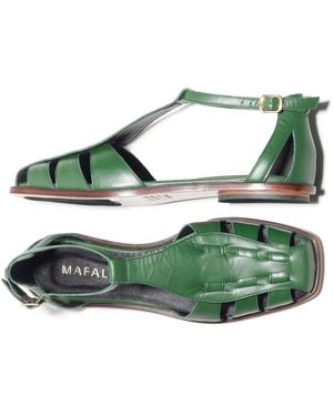 Mafalda Ida Fisherman Sandals - Green