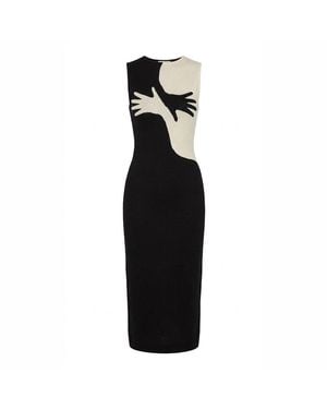 Another Girl Hansey Knit Midi Dress - Black