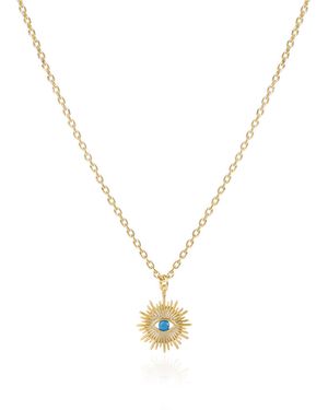 C.J.M Eye Necklace - Metallic