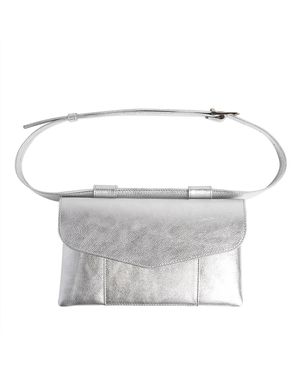 Laura Olaru Zelda Leather Belt Bag - White