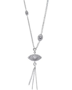 Bayemeyc Triovista Charm Necklace - Blue