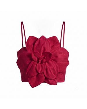 Yumi Kim Sahara Burgundy Linen Top - Purple