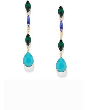 The Pink Reef Elongated Jewel Drop - Blue