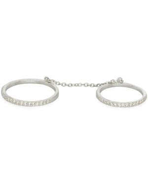KAMARIA Double Chain Ring - Metallic