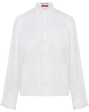 Pcfg Pure Cotton Woven Shirt With Double Cuff - White