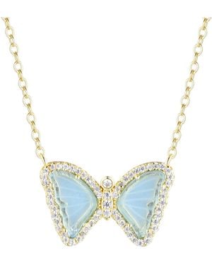 KAMARIA Mini Butterfly Necklace - Blue