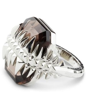 Kasun Sea Glacier Ring Smoky Topaz - White