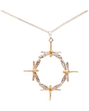 Simon Kemp Jewellers Four Dragonflies Pendant - Metallic
