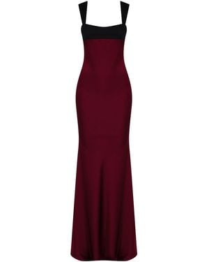 Herfetch Neutrals Maxi Dress-Burgundy - Red