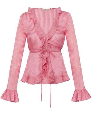 Anse Victorin Lily Silk Blouse - Pink