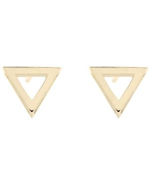 Sheida Farrokhi Triangle Stud Earrings - Metallic