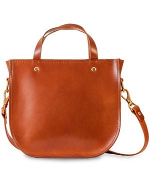 Designs by Elle Pauline Crossbody Leather Bag - Brown