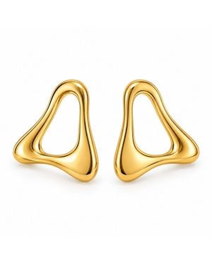 Anice’ by Angel Victoria Statement Earring - Metallic