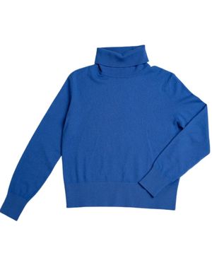 Porridge Knitwear Cashmere Anne Poloneck - Blue