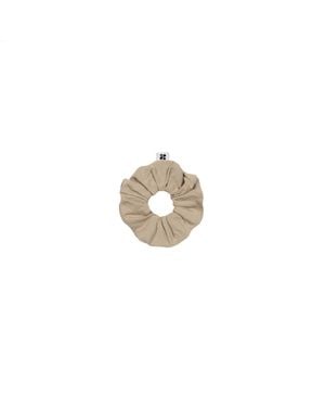 The New Orchard Neutrals Upcycled Vegan Scrunchie - White