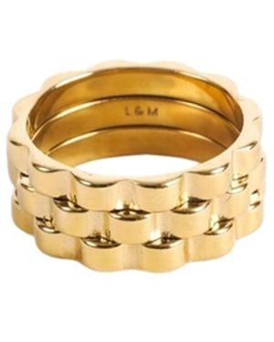 Lei & Mar Co. The Geneva Ring - Metallic