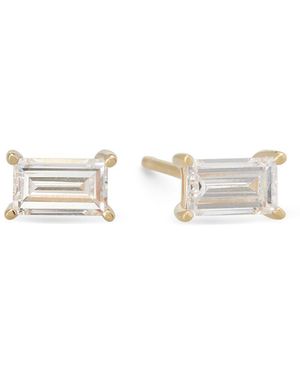 Dolcetto Designs Lab Grown Diamond Baguette Studs - Metallic