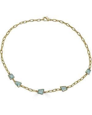 Loni Paul Jewelry Asymmetrical Quartz Crystal Necklace - Metallic