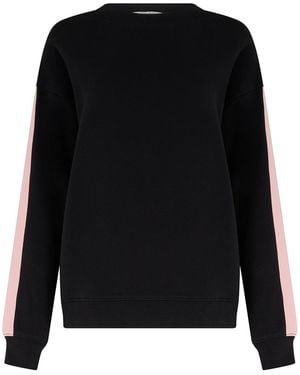 Sugarhill Magda Sweatshirt, Two Tone Stripe - Black