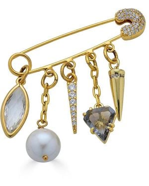 Loni Paul Jewelry Charmed Brooch - Metallic