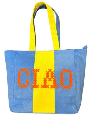 Lilly Loves Ciao Terry Towel Tote - Blue