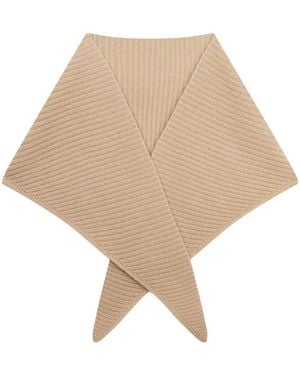 Loop Cashmere Neutrals Cashmere Triangle Scarf - Natural