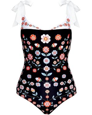 Jessie Zhao New York Ballerina One-Piece Swimsuit - Black