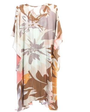 Saachi Floral Kaftan Maxi - Grey