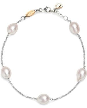 Unaloe Sterling Baroque Pearl Bracelet For – Meaningful Refined Jewellery - Metallic