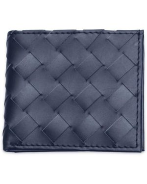VIDA VIDA Plaited Leather Card Wallet - Blue