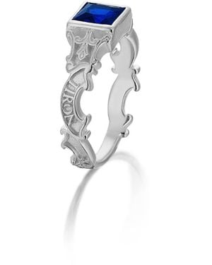 Stefan Tiron Elizabeth Silva Ring - Blue