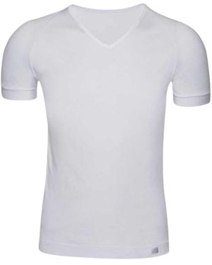 Zd - Zero Defects Ranglan V-Neck T-Shirt - White