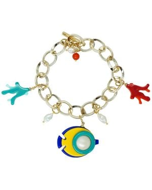 Gissa Bicalho Handmade Bracelet Charm Fish Tang - Blue