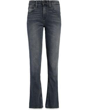 NOEND Farrah Mid Rise Kick Flare - Blue
