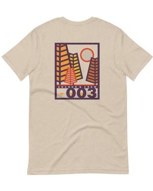 Anchor and Crew Neutrals Desert Dust Three Field Notes Organic Cotton T-Shirt - Natural