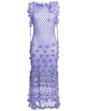 Andreeva Camila Handmade Knit Dress - Purple