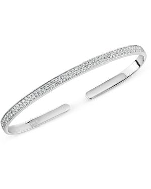 SALLY SKOUFIS Destiny Palm Cuff With Made Diamonds - White