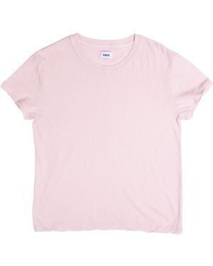 Vænn Slub Crew Tee Chalk - Pink