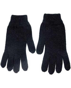 Maison Bogomil Sparkly-Knit Gloves - Blue